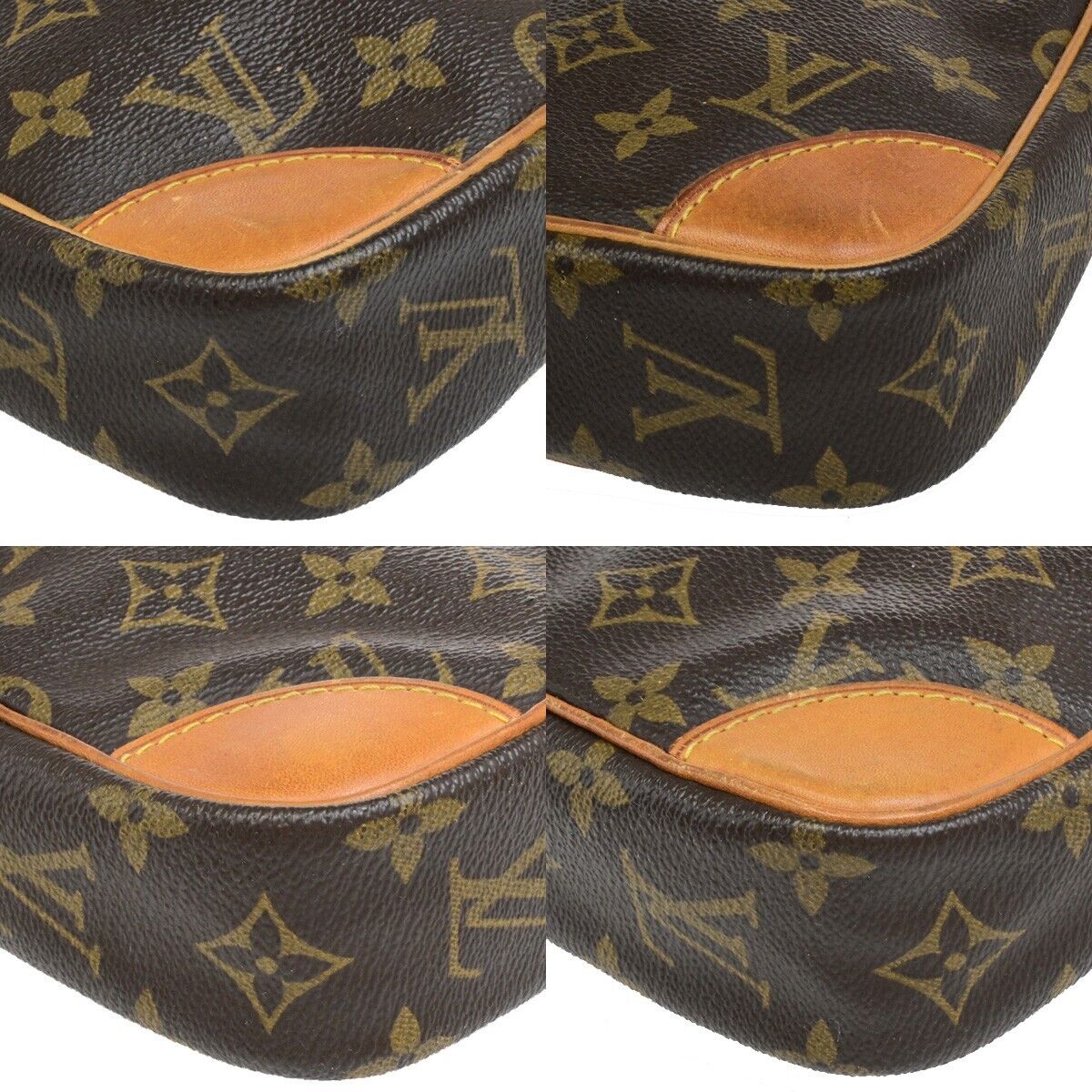 LOUIS VUITTON Danube Shoulder Bag Monogram Leather Brown France M45266 61ED986