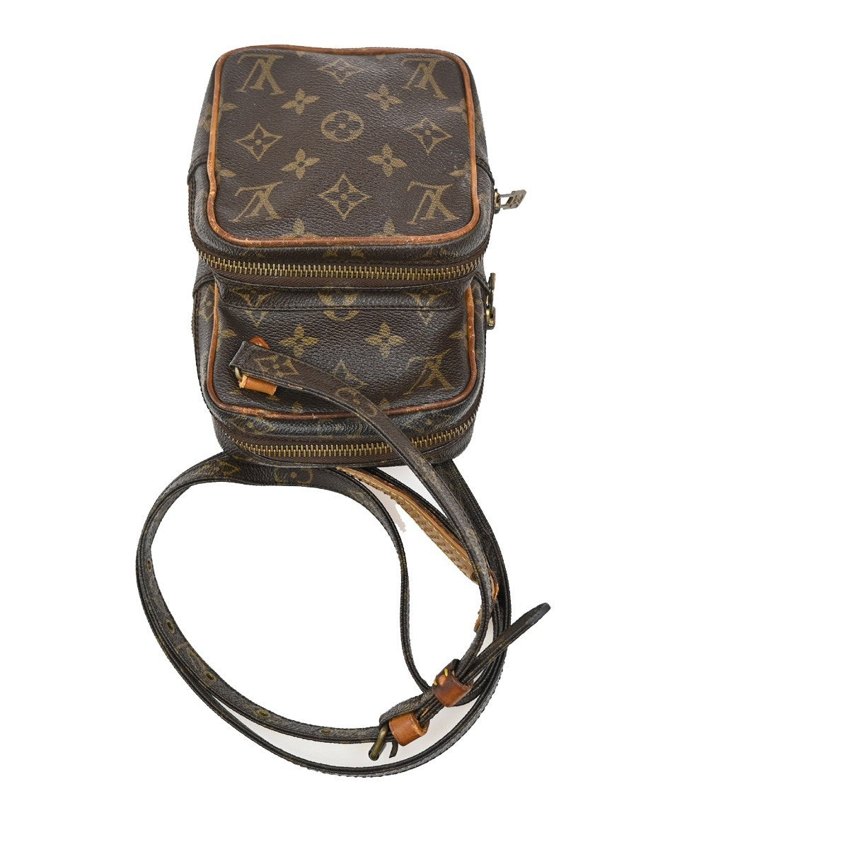 LOUIS VUITTON Mini Amazon Shoulder Bag Monogram Leather Brown M45238 32CA276