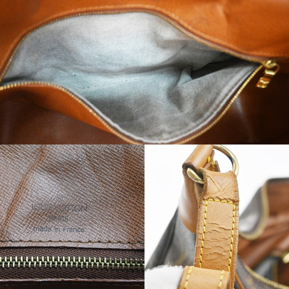 LOUIS VUITTON Boulogne 35 Shoulder Bag Monogram Leather Brown M51260 88SA122