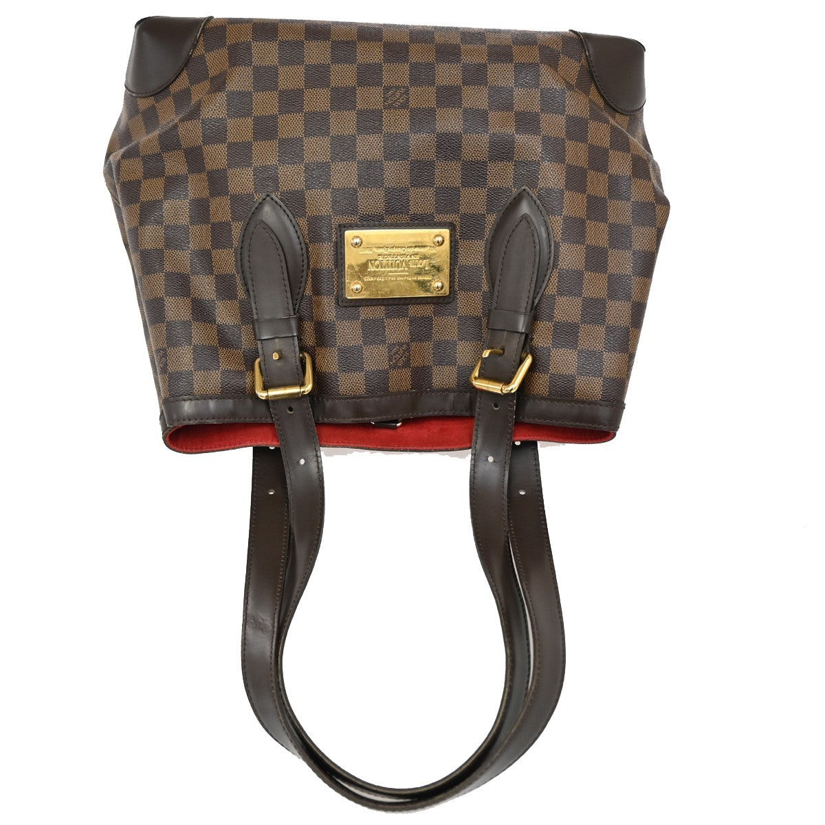 LOUIS VUITLOUIS VUITTON Hampstead MM Shoulder Bag Damier Leather N51204 86KB588