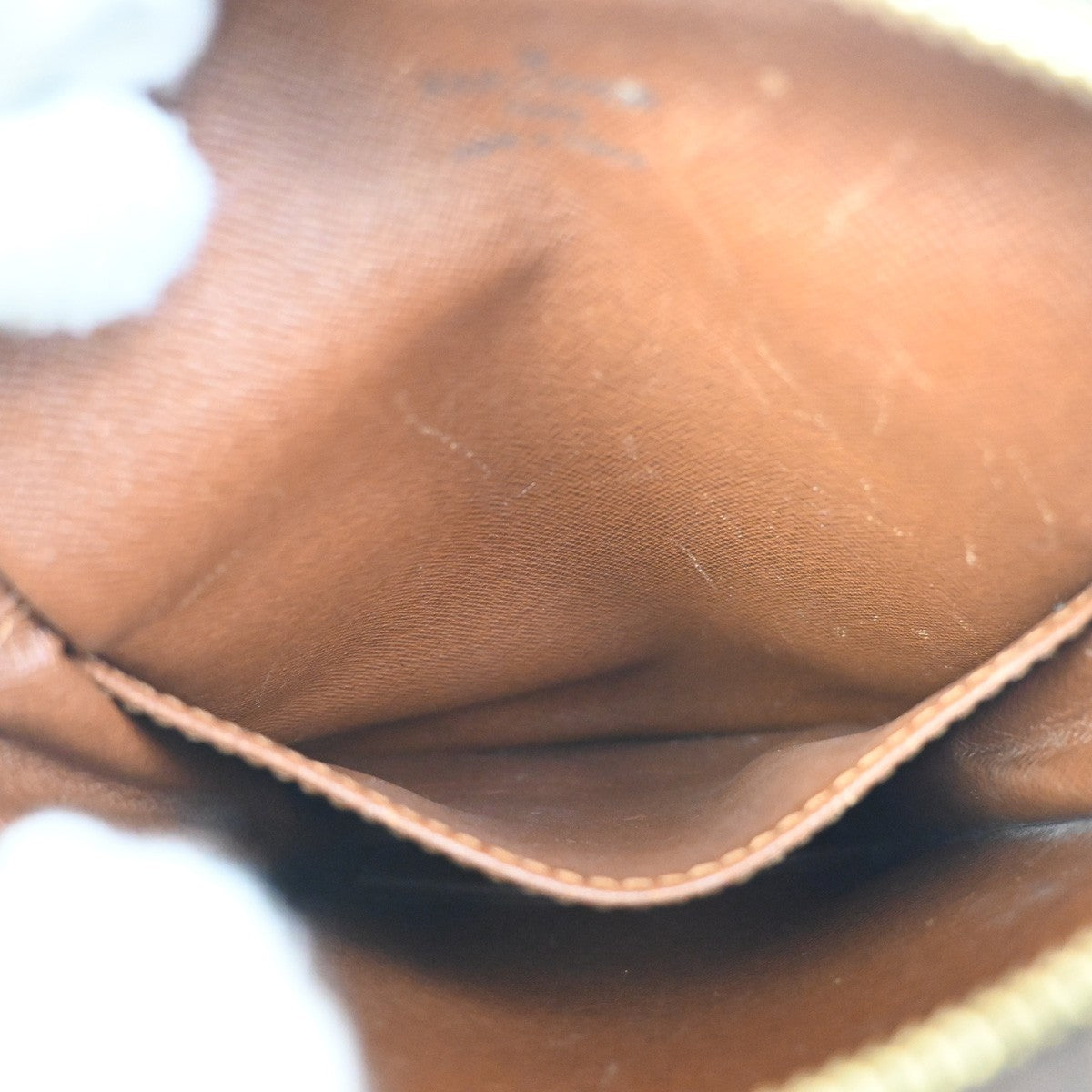 LOUIS VUITTON Danube Shoulder Bag Monogram Leather Brown France M45266 87ZA285
