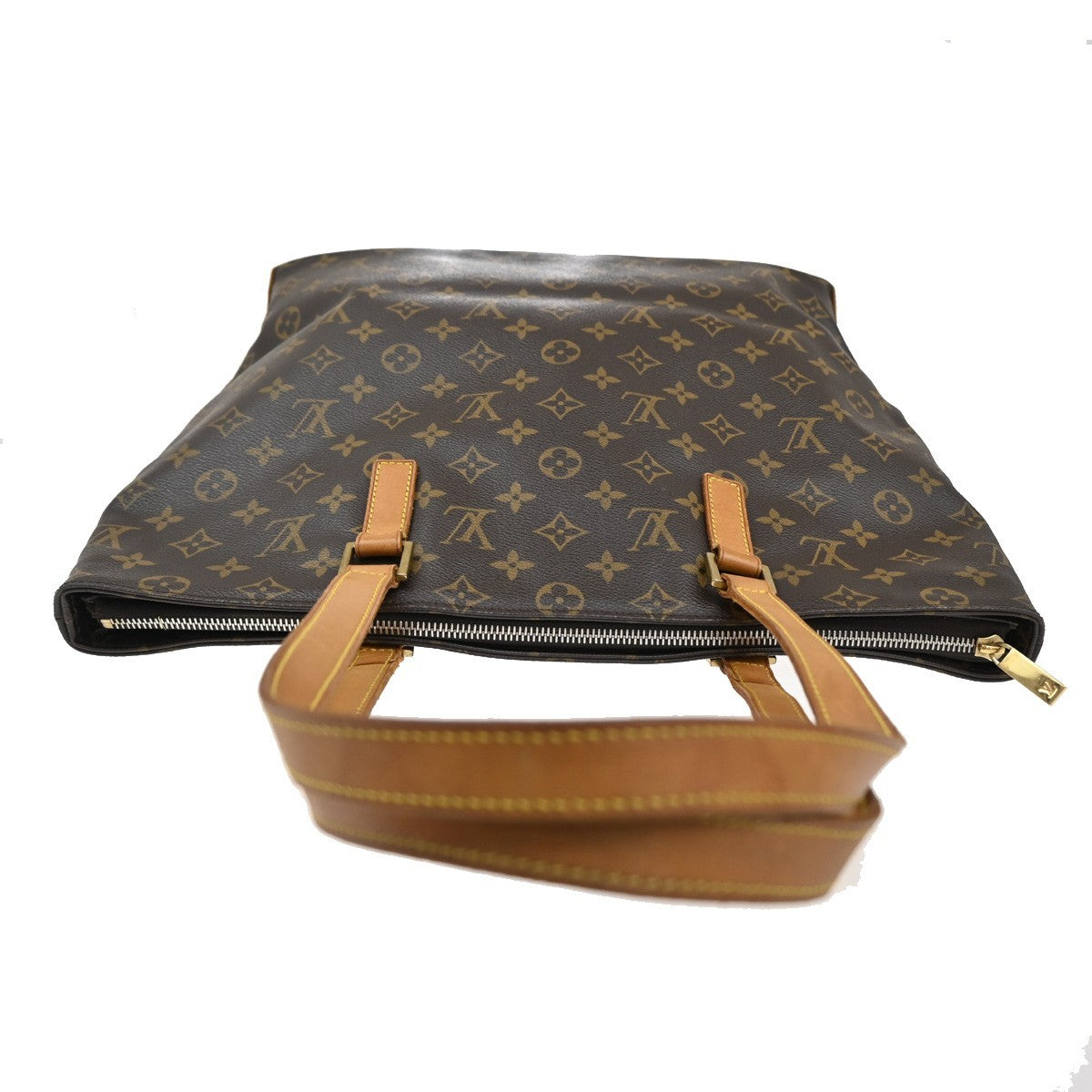LOUIS VUITTON Cabas Mezzo Shoulder Bag Monogram Leather Brown M51151 83CA098