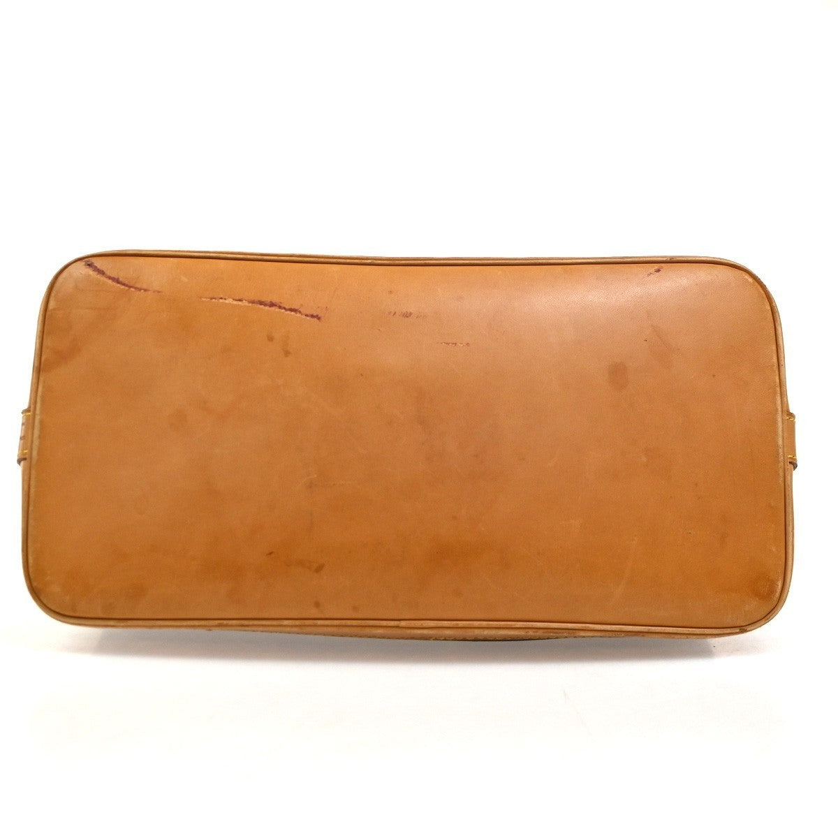 LOUIS VUITTON LV Logo Alma Hand Bag Monogram Leather Brown USA M51130 85YH972