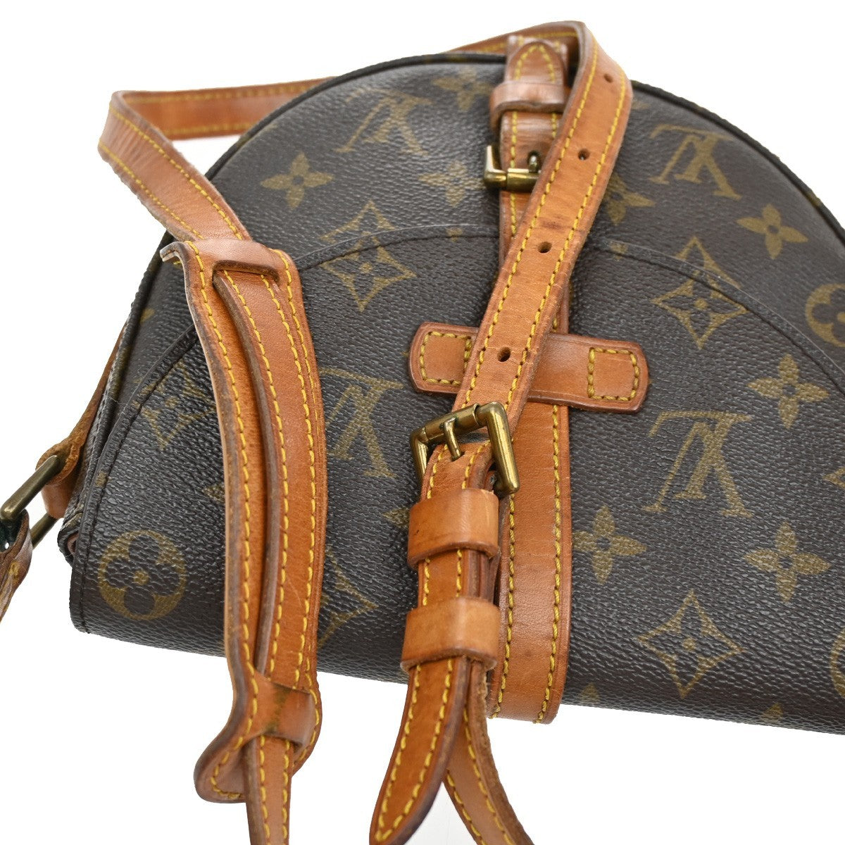 LOUIS VUITTON Chantilly PM Shoulder Bag Monogram Leather Brown M51234 80KB465