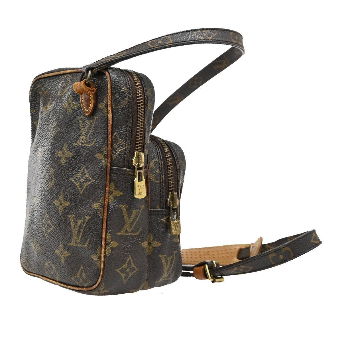 LOUIS VUITTON Mini Amazon Shoulder Bag Monogram Leather Brown M45238 62KP165