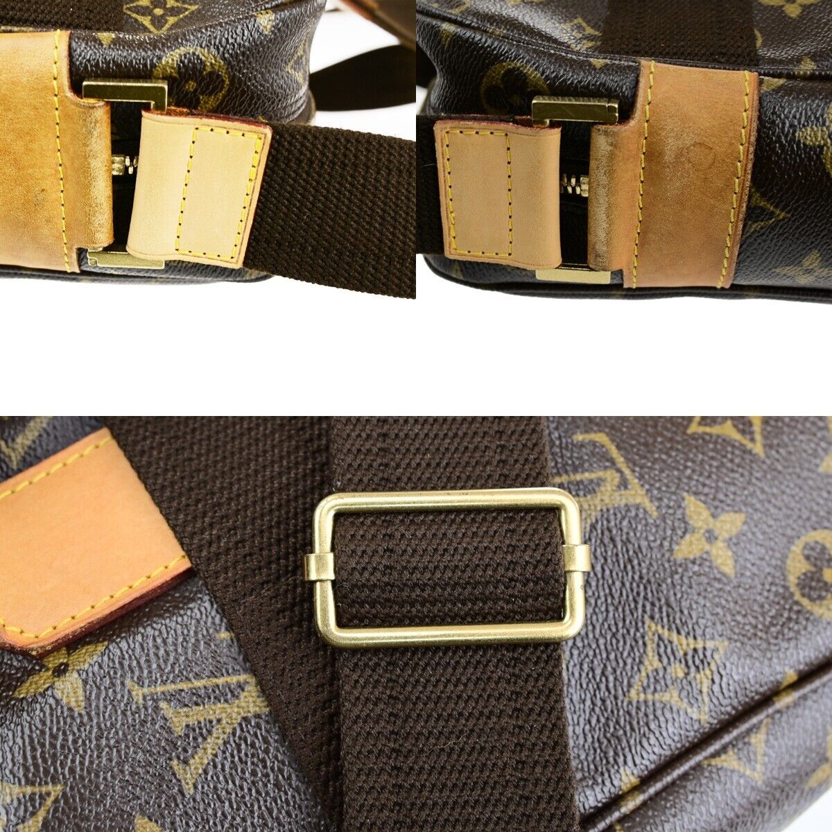 LOUIS VUITTON Sac Bosphore 2way Hand Bag Monogram Leather Brown M40043 54ED348