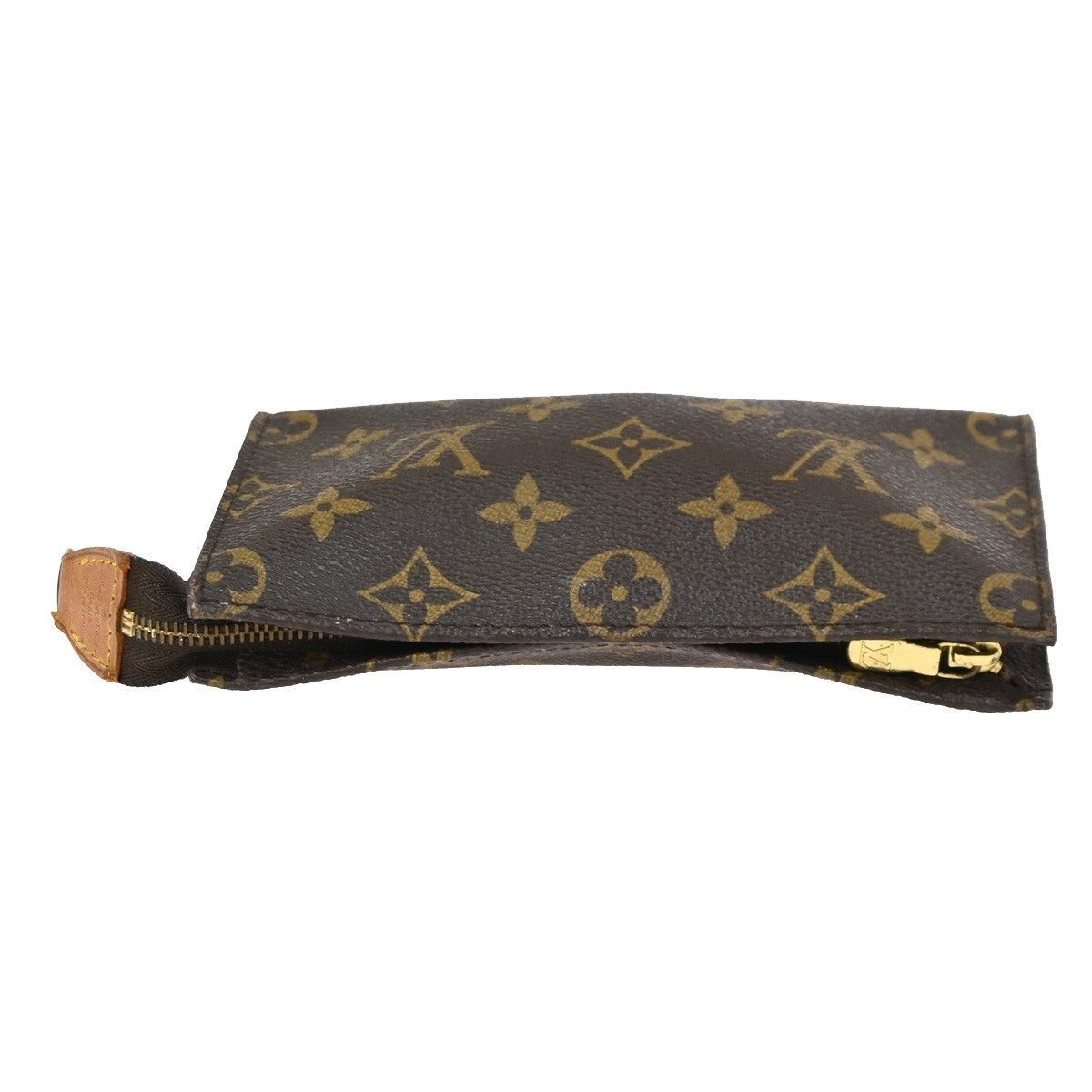 LOUIS VUITTON Logo BUCKET PM Pouch Clutch Bag Monogram Leather BN France 66KC744