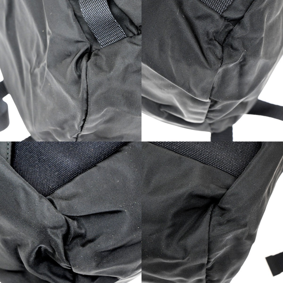 PRADA Tessuto Drawstring Backpack Bag Nylon Leather Black SHW Italy 20KC281