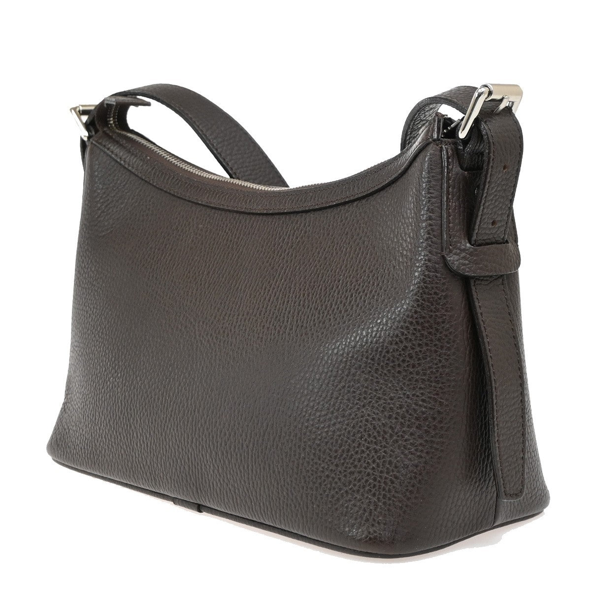 BURBERRY  Shoulder Bag Grained Calfskin House Check Brown SHW 09DA145