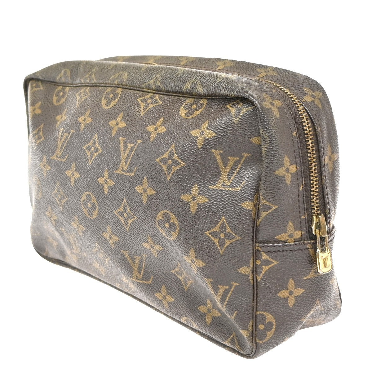 LOUIS VUITTON Trousse Toilette 28 Clutch Hand Bag Monogram Brown M47522 67KC360
