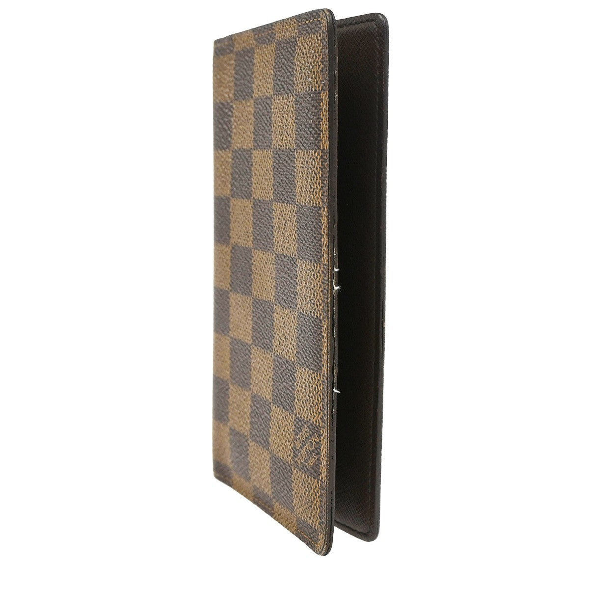 LOUIS VUITTON Agenda Poche Cover Damier Ebene Leather Brown Spain R20703 66KC966