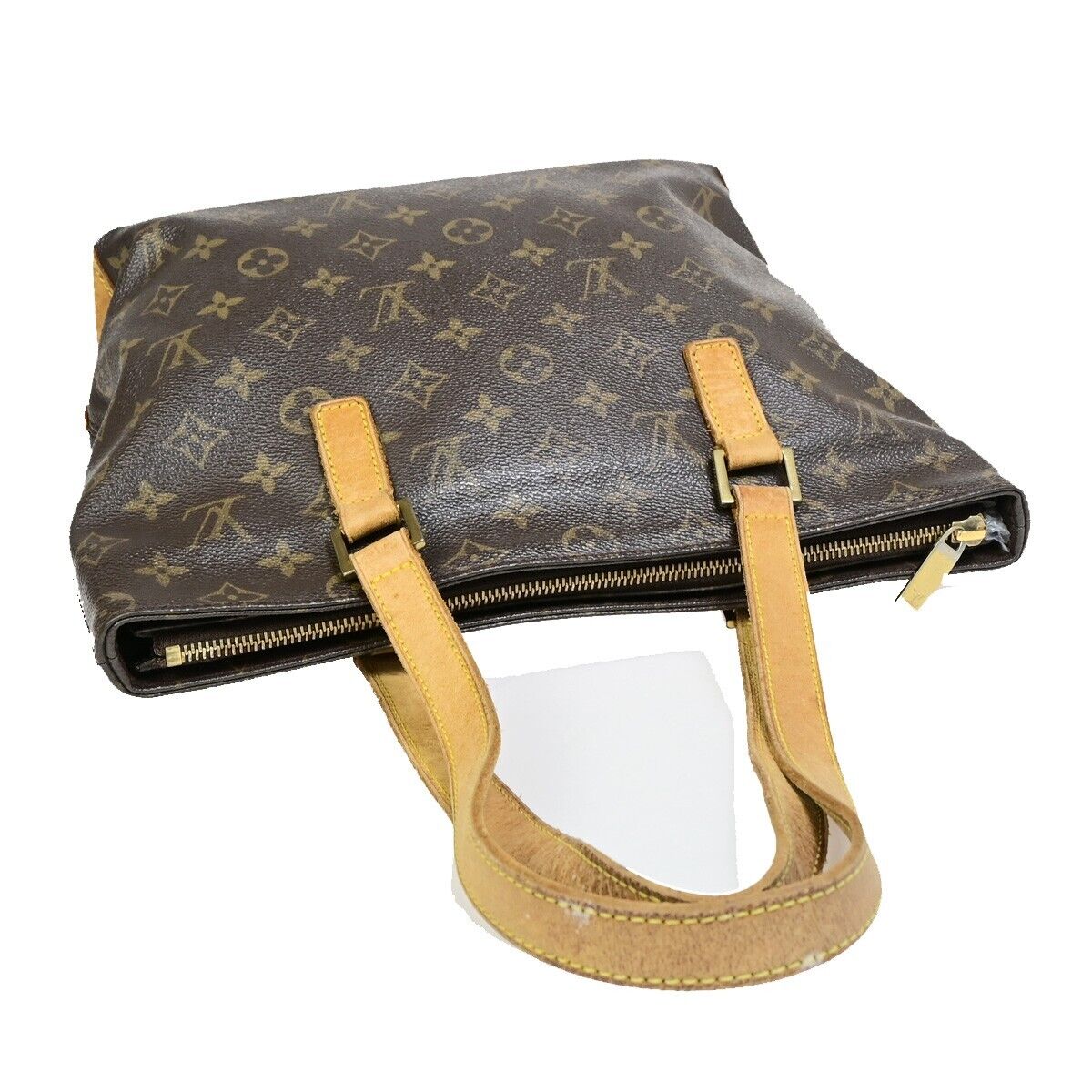 LOUIS VUITTON Cabas Piano Shoulder Bag Monogram Leather Brown M51148 38EB654