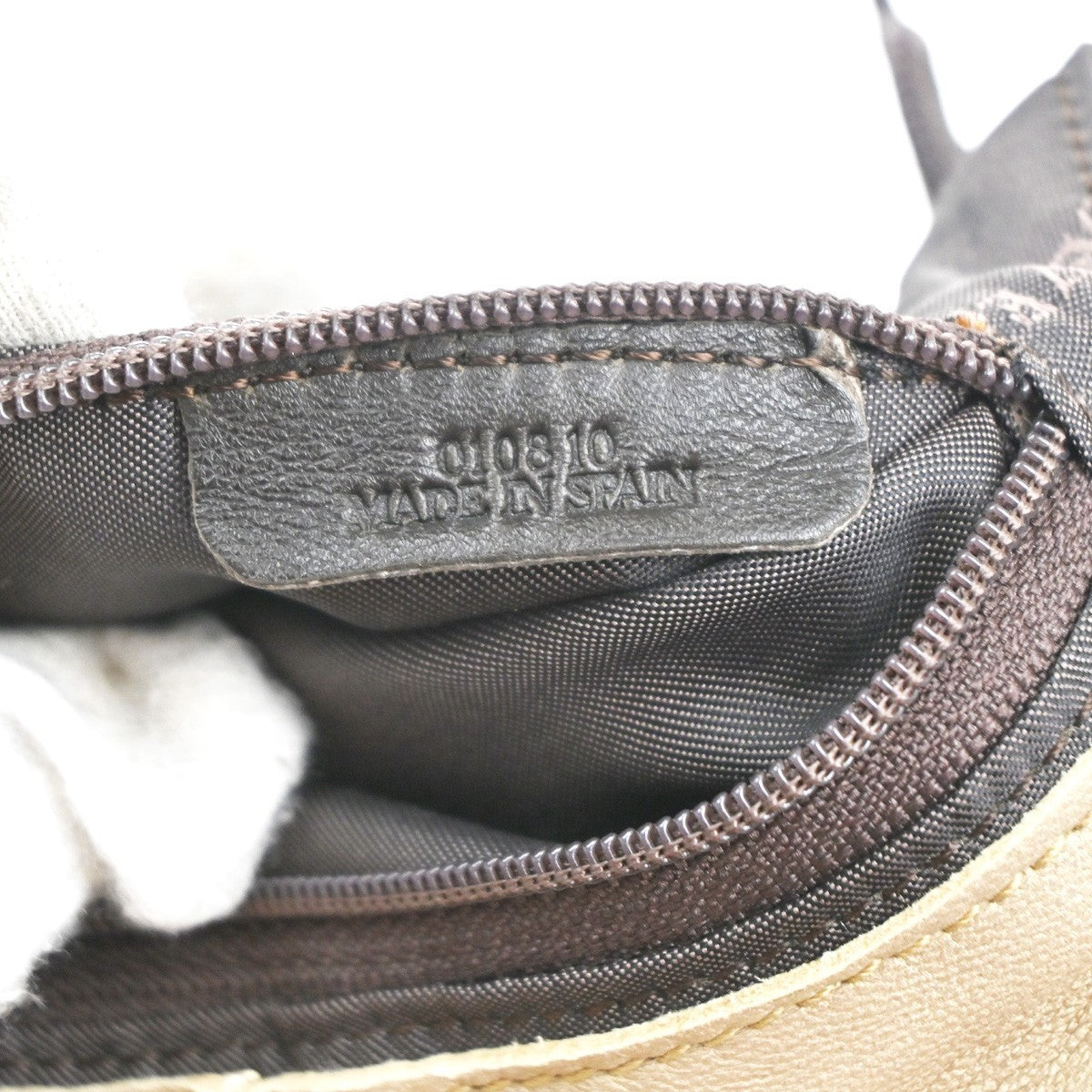 LOEWE Anagram Logo Nappa Aire One Shoulder Hand Bag Leather Beige Spain 34KC260
