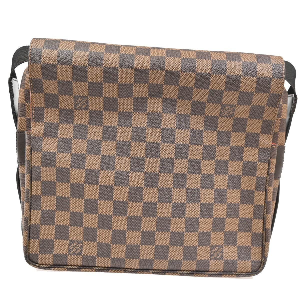LOUIS VUITTON Naviglio Shoulder Bag Damier Ebene Leather Brown N45255 96TA697