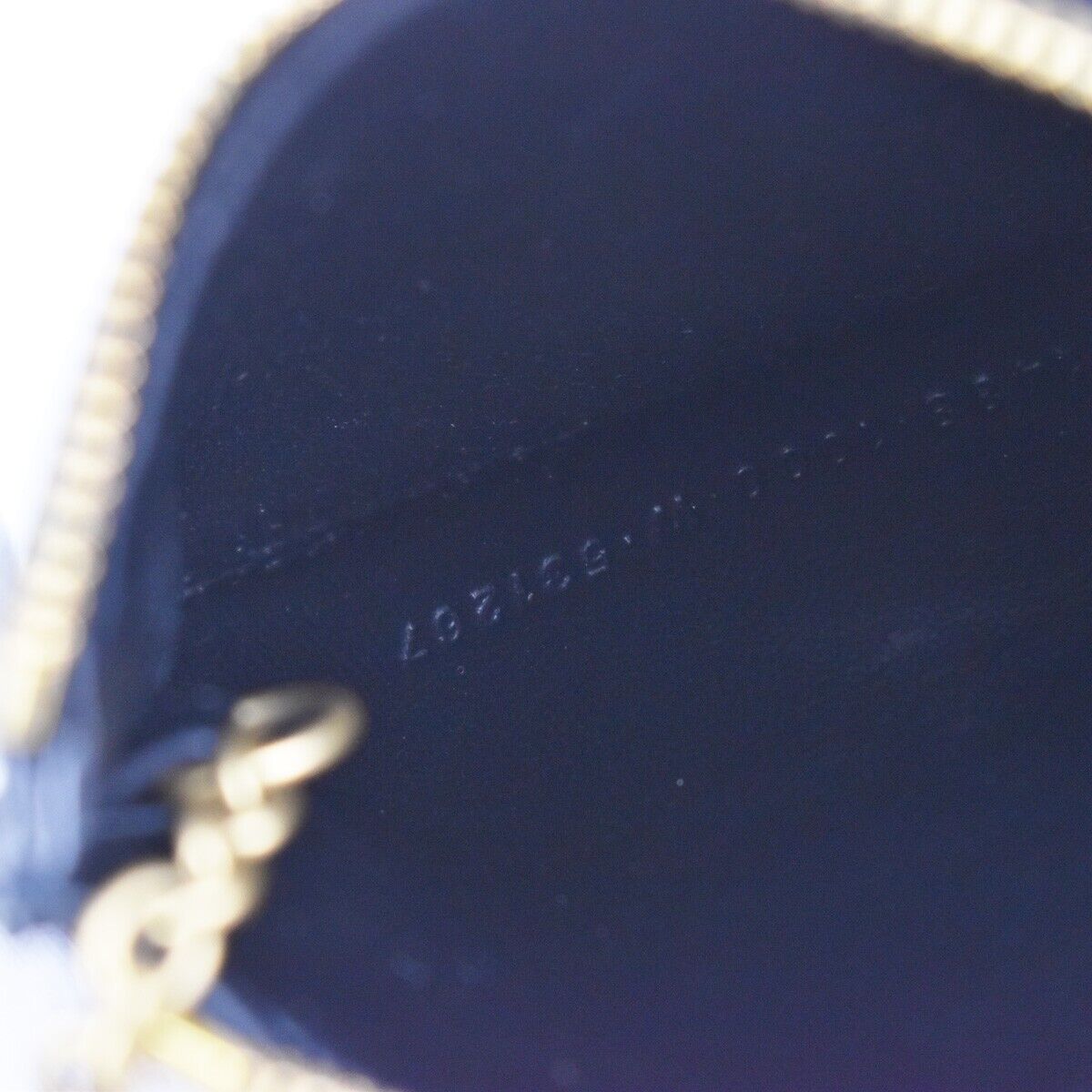 BALENCIAGA BB Logo Coin Wallet Purse Key Ring Leather Black Gold Italy 65RH003
