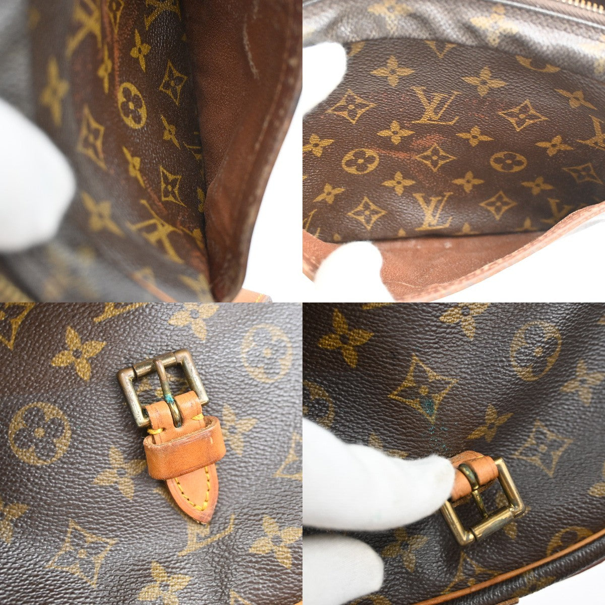 LOUIS VUITTON Jeune Fille PM Shoulder Bag Monogram Leather Brown M51227 33SA089