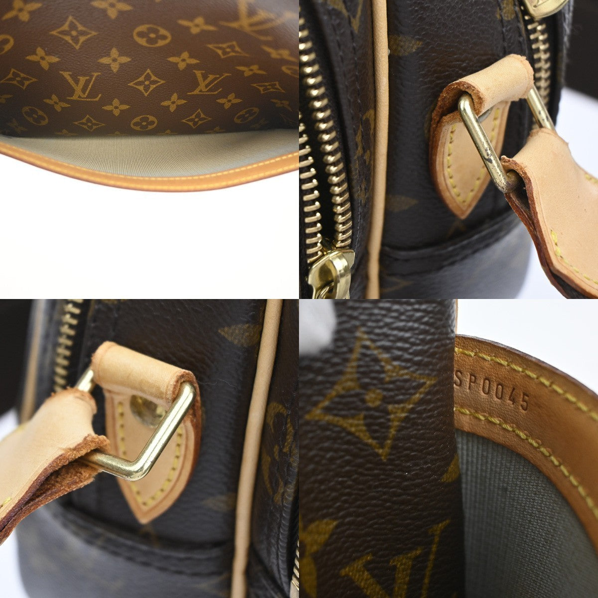LOUIS VUITTON Reporter PM Crossbody Shoulder Bag Monogram Leather M45254 14YH988