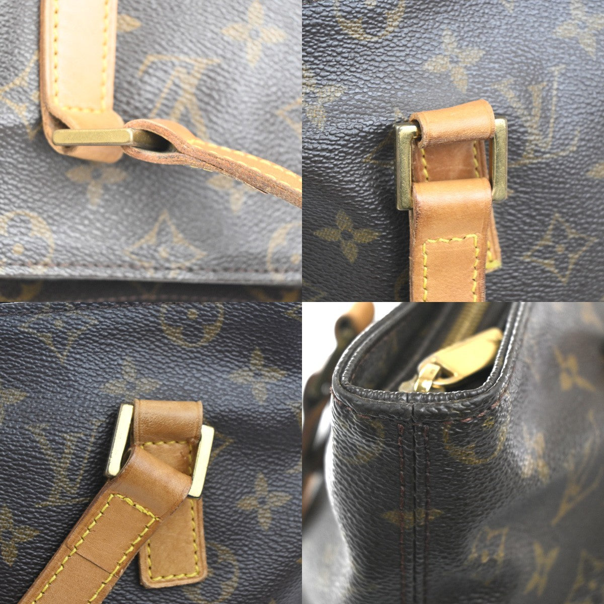 LOUIS VUITTON Cabas Piano Shoulder Bag Monogram Leather BN France M51148 76KC831
