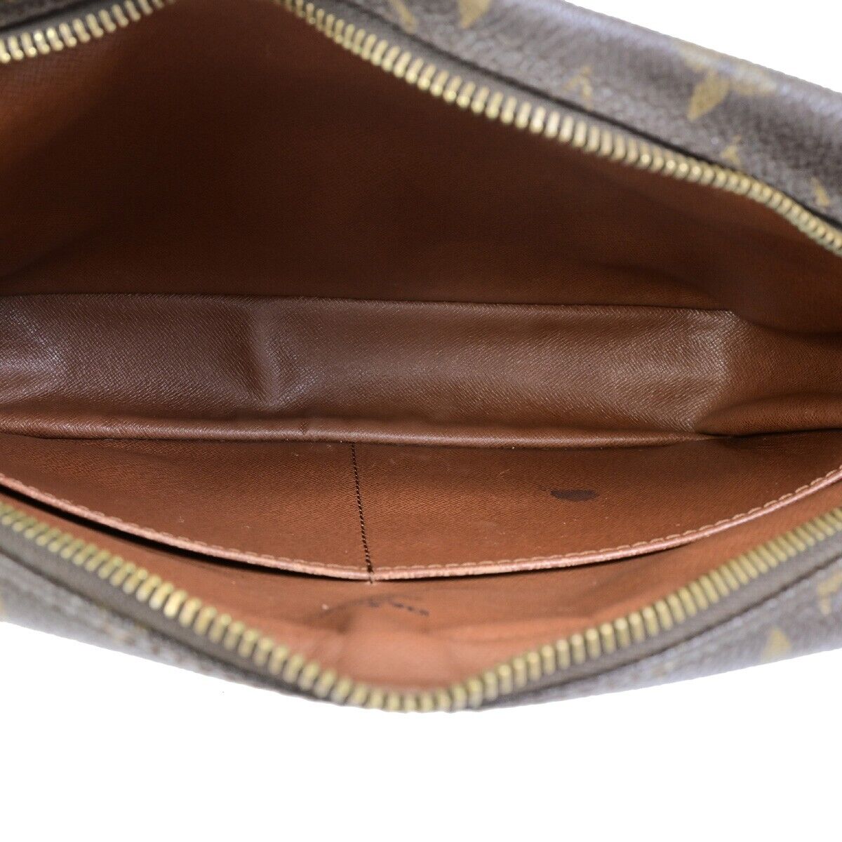 LOUIS VUITTON Compiegne 28 Clutch Bag Monogram Leather Brown GHW M51845 68FB193