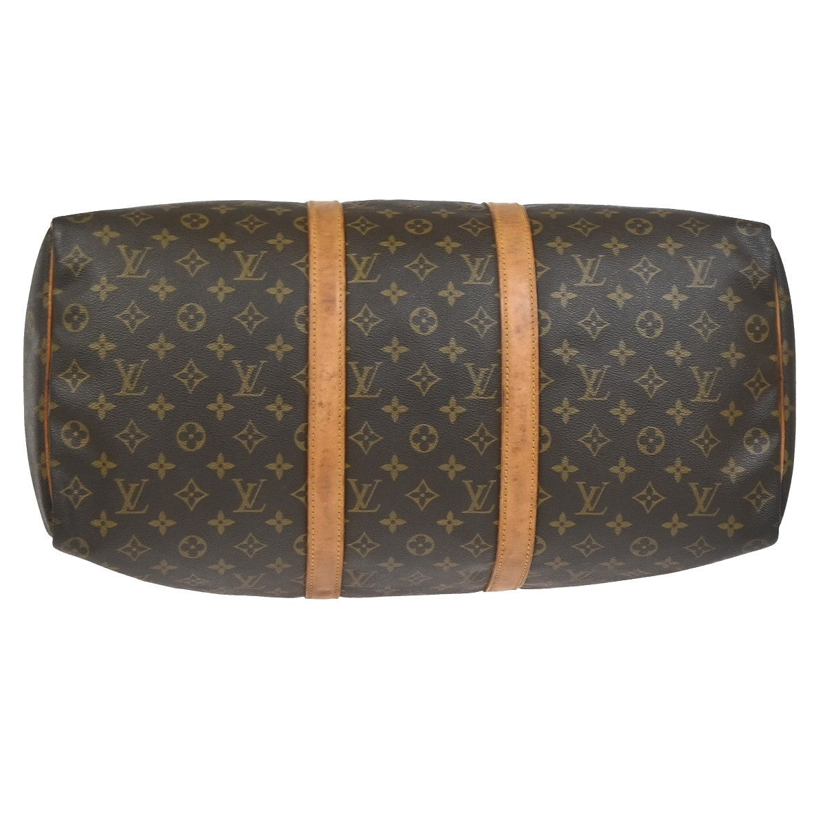 LOUIS VUITTON Keepall 50 Travel Hand Bag Monogram Leather Brown M41426 65YJ082