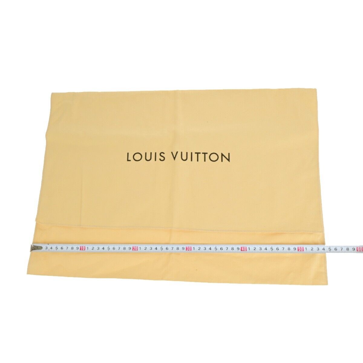 LOUIS VUITTON Logo 10 Set Dust Bag Drawstring Canvas Cotton Beige Brown 08EB518