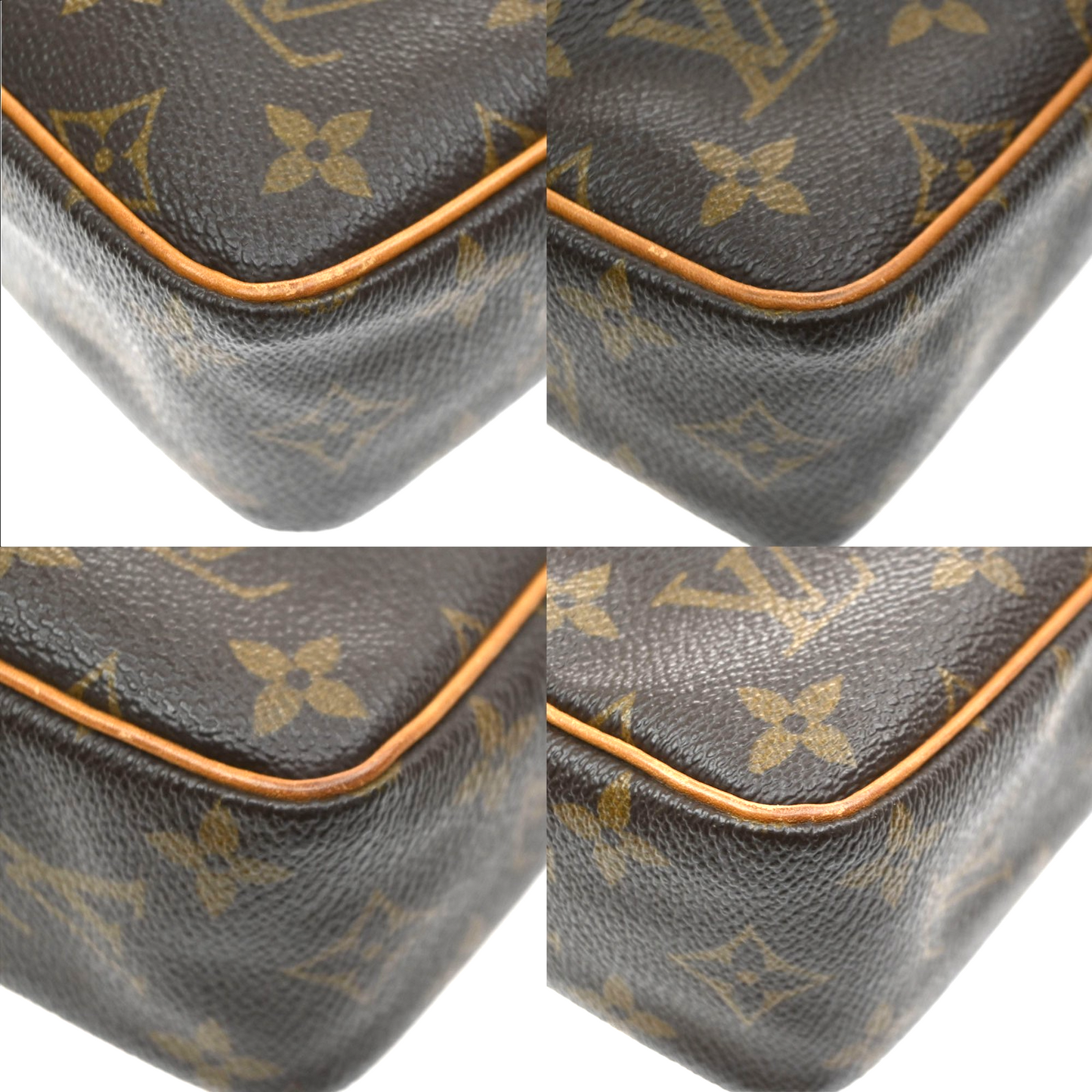 LOUIS VUITTON Compiegne 23 Clutch Hand Bag Monogram Leather Brown M51847 66KD143