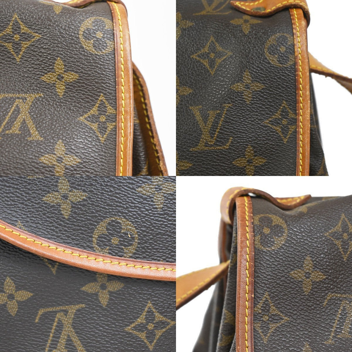 LOUIS VUITTON Saumur 35 Shoulder Bag Monogram Leather BN France M42254 84CA895