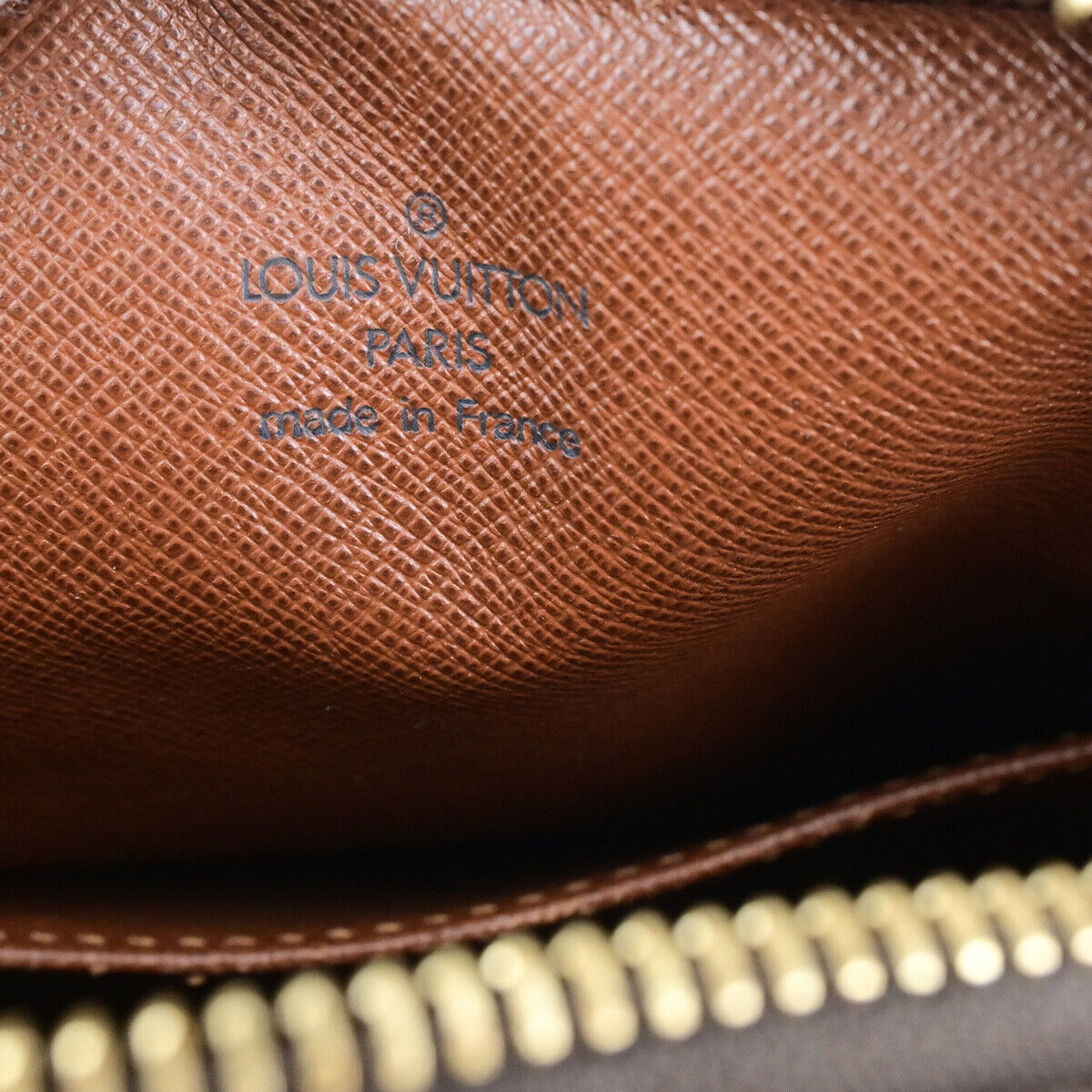 LOUIS VUITTON Danube Shoulder Bag Monogram Leather Brown France M45266 85RF202