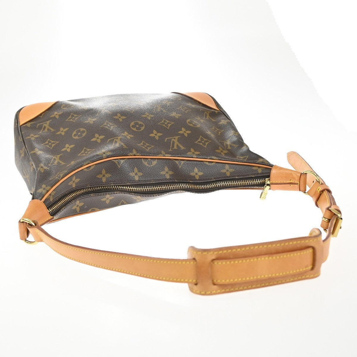 LOUIS VUITTON Boulogne 30 Shoulder Bag Monogram Leather Brown M51265 18KP009
