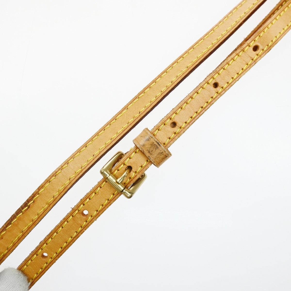 LOUIS VUITTON Shoulder Strap Leather Brown GHW Bag Accessory 02EG296