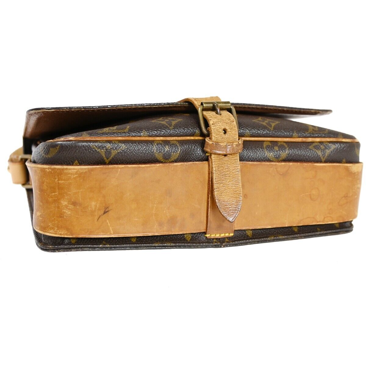 LOUIS VUITTON Cartouchiere GM Shoulder Bag Monogram Leather Brown M51252 32EA133
