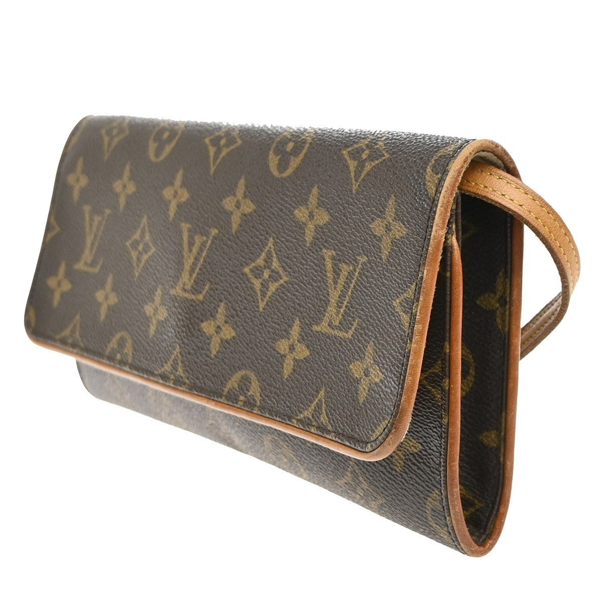 LOUIS VUITTON Pochette Twin GM 2Way Shoulder Bag Monogram Brown M51852 82MA615