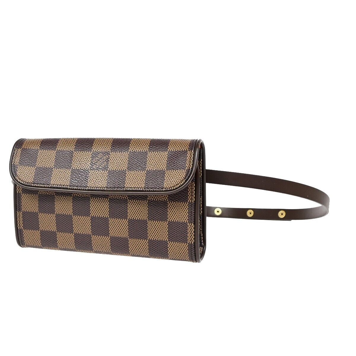 LOUIS VUITTON Pochette Florentine Bum Bag Damier Leather Brown N51856 59FA605