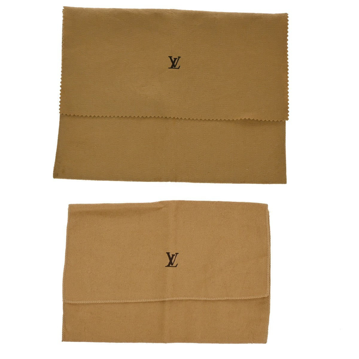 LOUIS VUITTON Logo 10 Set Dust Bag Drawstring Canvas Cotton Beige Brown 09KP229