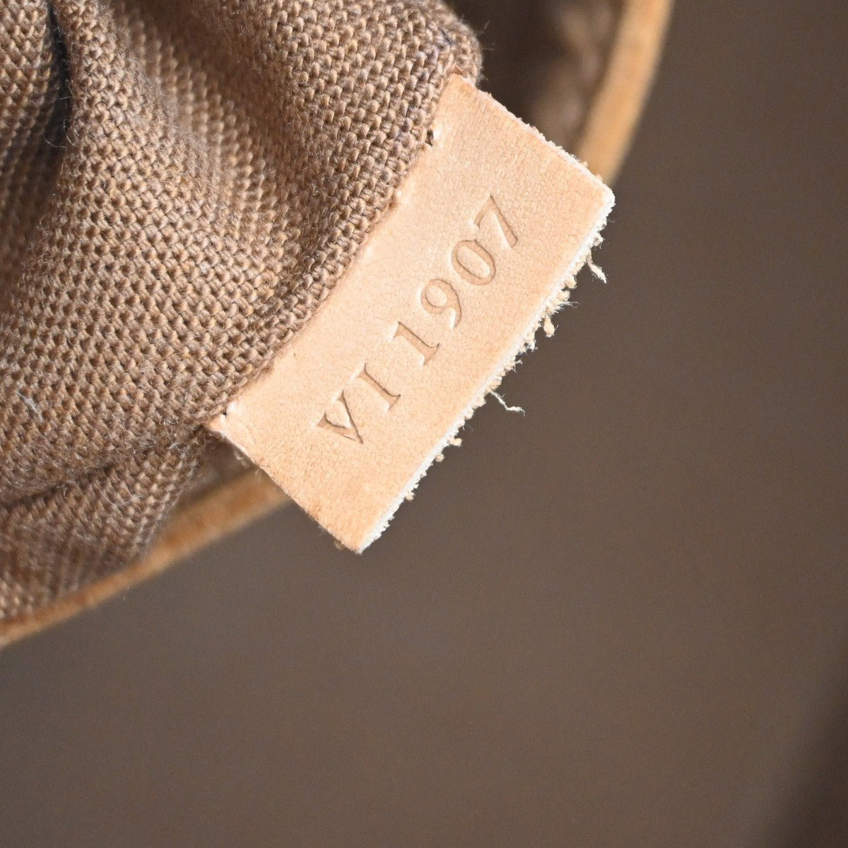 LOUIS VUITTON LV Logo Alma Hand Bag Monogram Leather Brown France M51130 36KC363