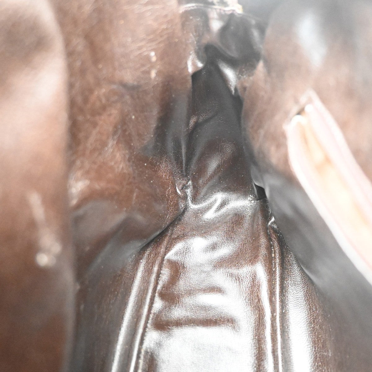 CELINE C Macadam Horse Carriage Shoulder Bag PVC Leather GHW Brown Italy 30KD149