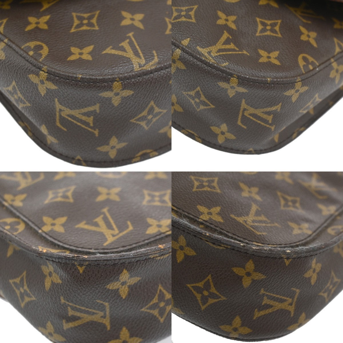 LOUIS VUITTON Saint Cloud GM Shoulder Bag Monogram Leather Brown M51242 86CB008