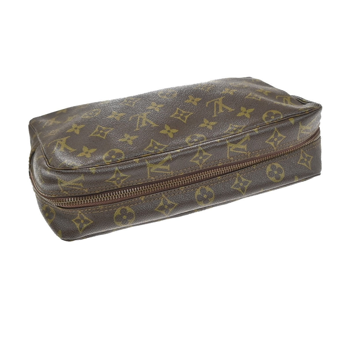 LOUIS VUITTON Trousse Toilette 28 Clutch Hand Bag Monogram Brown M47522 66YJ215