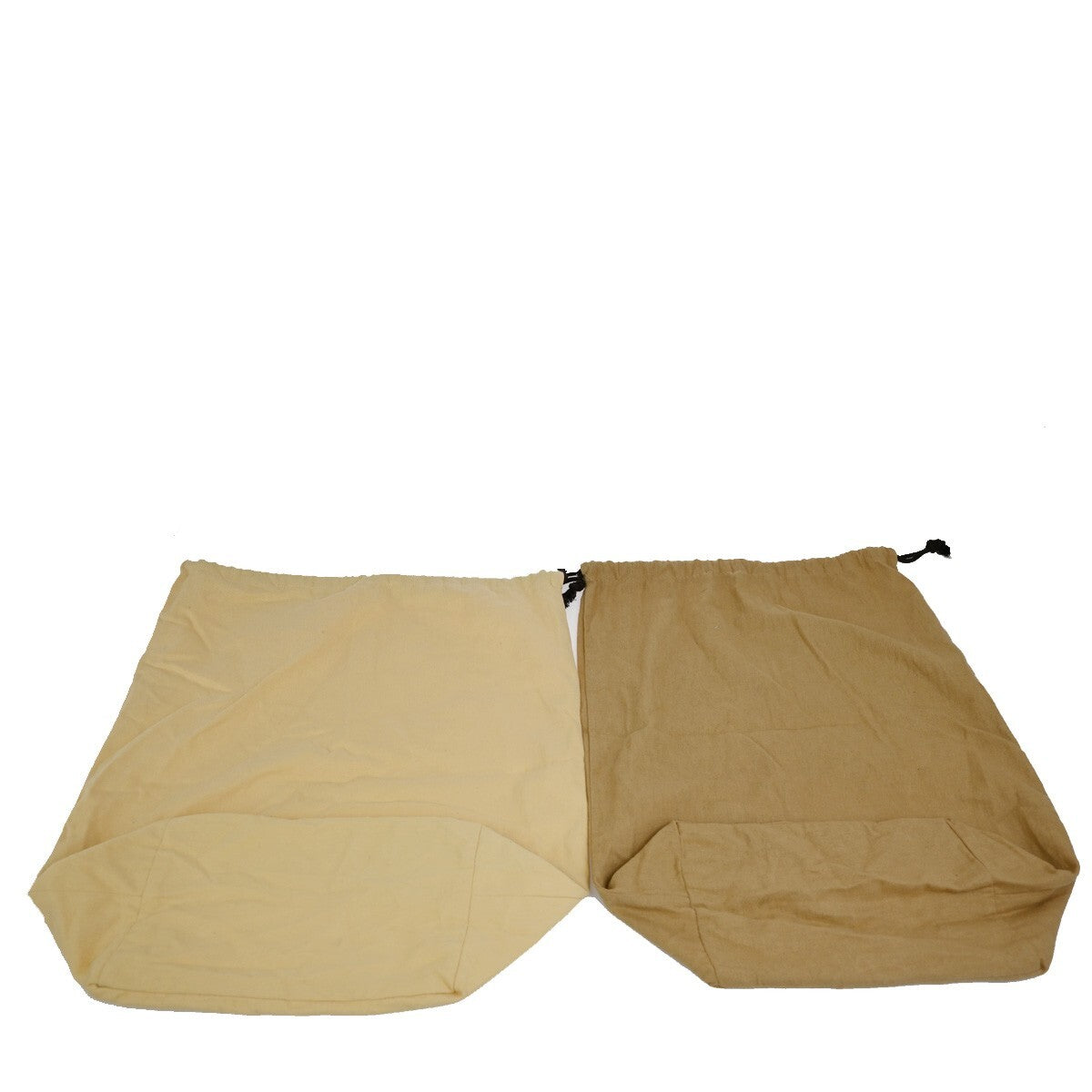 LOUIS VUITTON Logo 10 Set Dust Bag Drawstring Canvas Cotton Beige Brown 09FB542