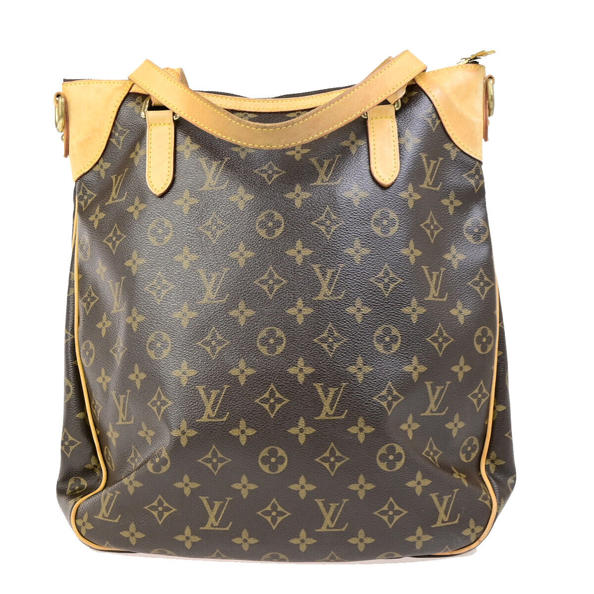 LOUIS VUITTON Odeon GM Hand Bag Monogram Leather Brown Gold M56388 74YG531