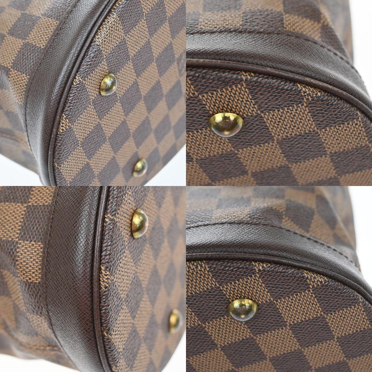 LOUIS VUITTON Marais Shoulder Bag Damier Ebene Leather Brown N42240 23YJ104