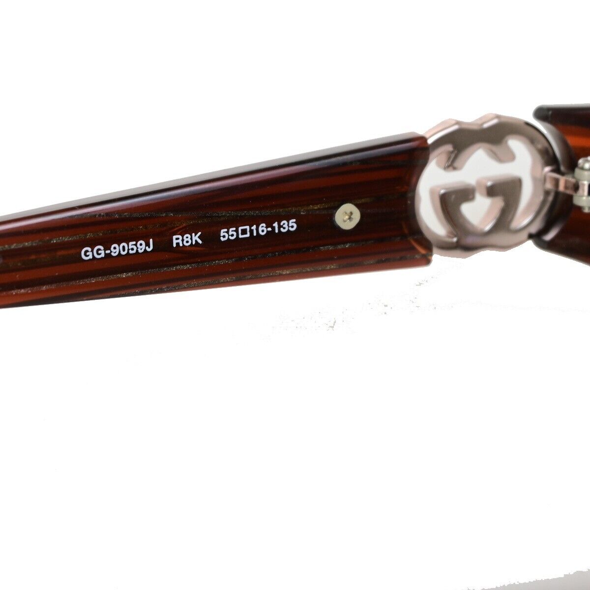 GUCCI Interlocking G Glasses Eye Wear Plastic GG-9059J Burgundy Red 09KA401