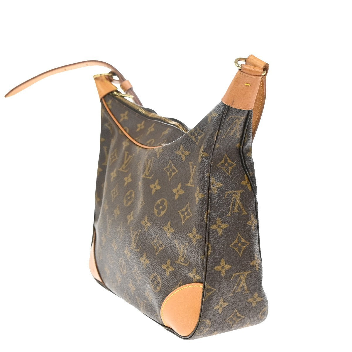 LOUIS VUITTON Boulogne 30 Shoulder Bag Monogram Leather Brown M51265 18KP009