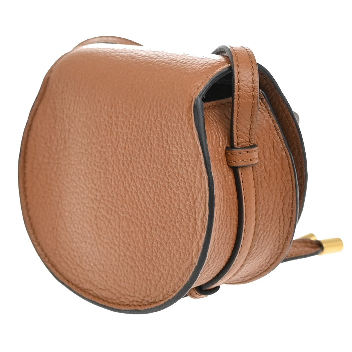 CHLOE Logo Mini Marcie Crossbody Shoulder Bag Leather Brown Spain 16RF819