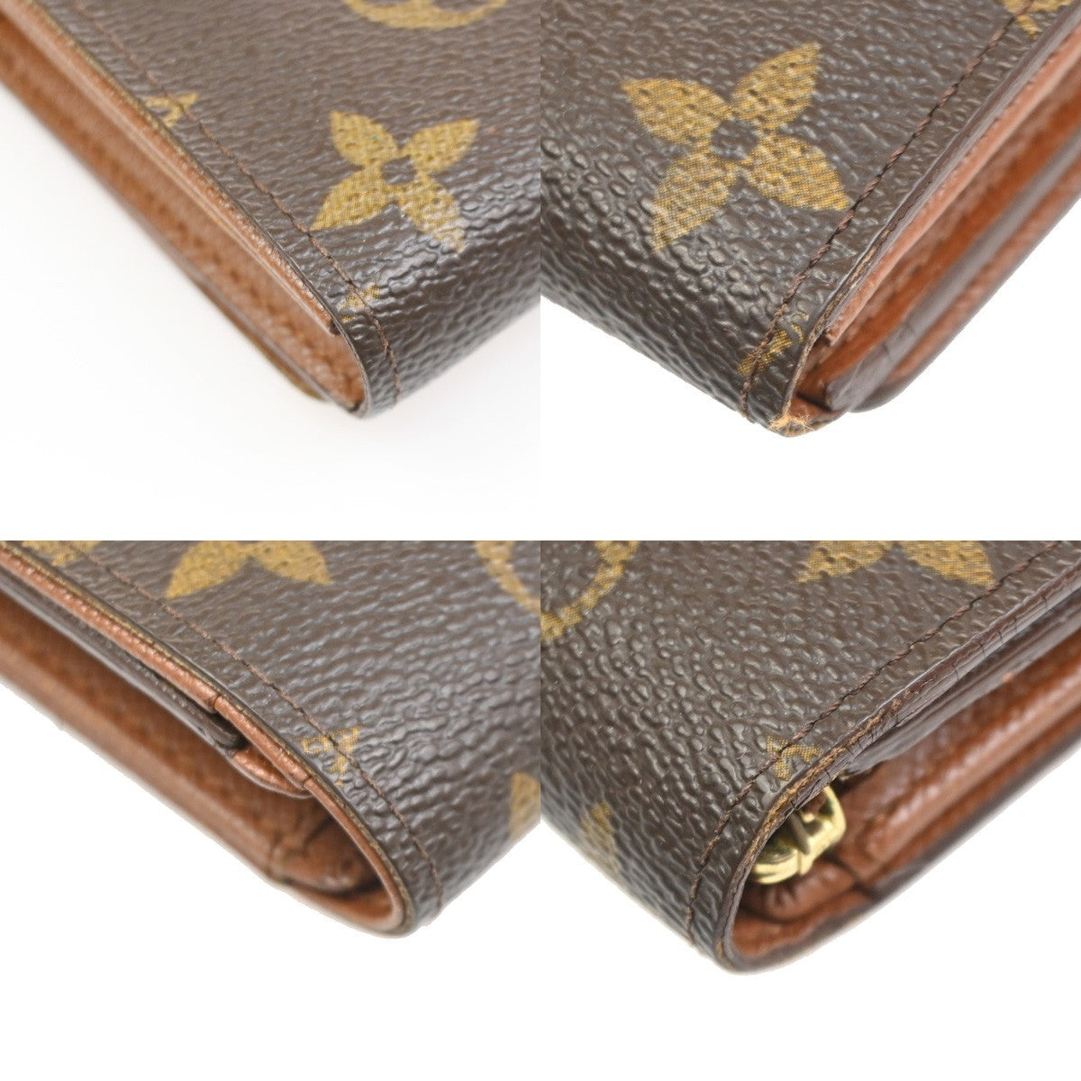 LOUIS VUITTON Porte Monnaie Billets Tresor Wallet Monogram Brown M61730 01KC302