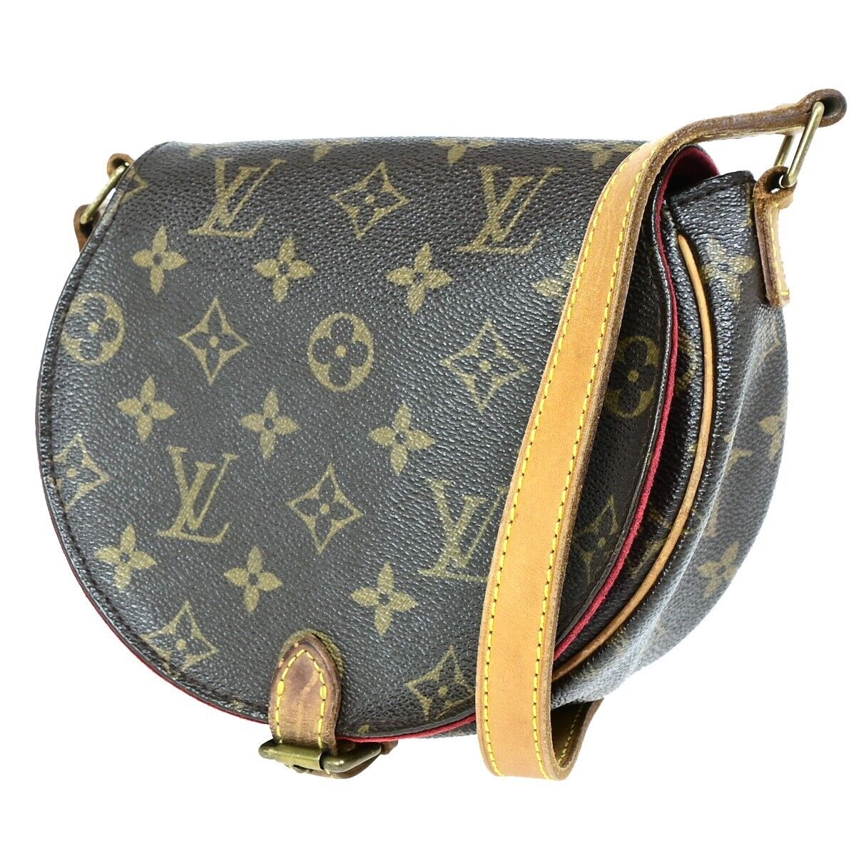 LOUIS VUITTON LV Tambourine Shoulder Bag Monogram Leather Brown M51179 73HC027