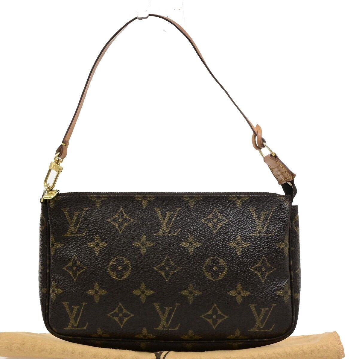 LOUIS VUITTON Pochette Accessoires Hand Bag Monogram Leather BN M51980 18KA532