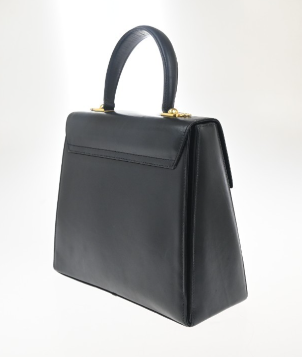 SALVATORE FERRAGAMO Gancini Hand Bag Leather Black GHW 38ZA214