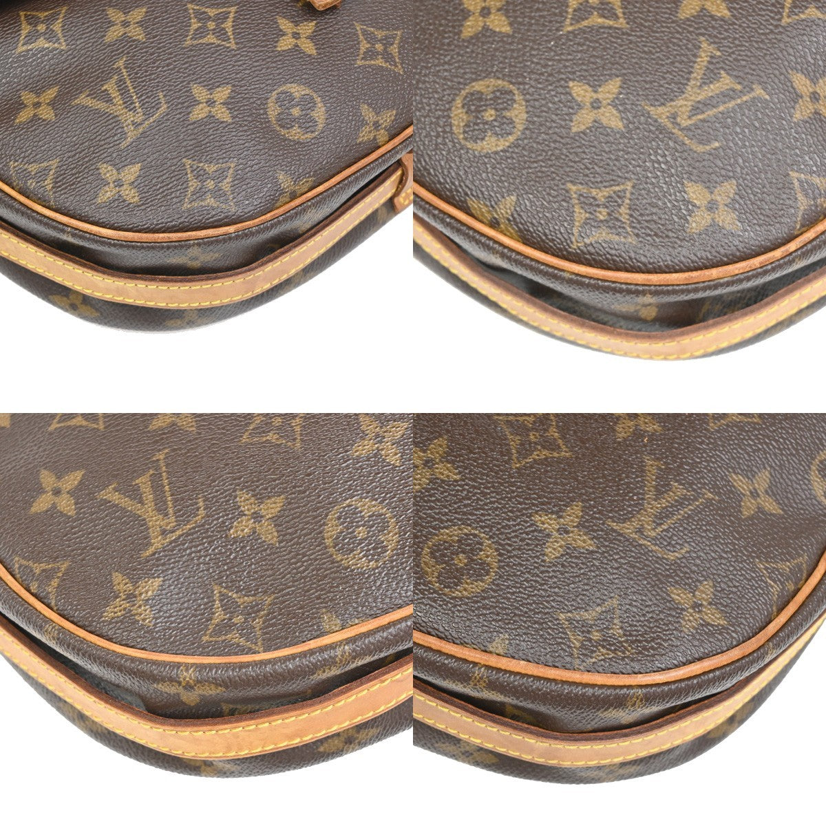LOUIS VUITTON Jeune Fille MM Shoulder Bag Monogram Leather Brown M51226 32PA041