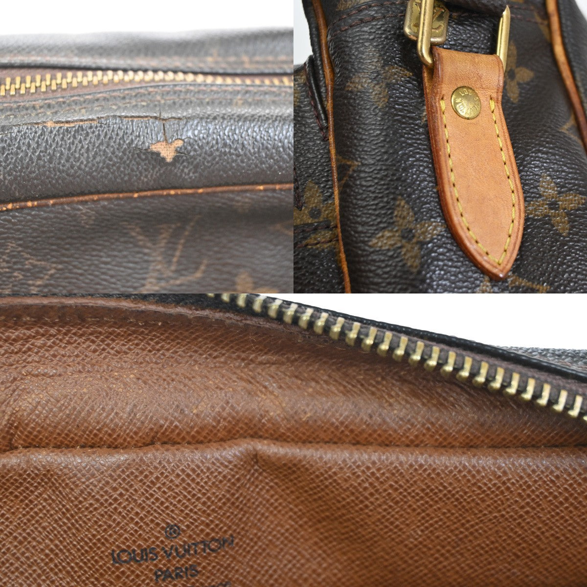 LOUIS VUITTON Nile Crossbody Shoulder Bag Monogram Leather Brown M45244 66SA107